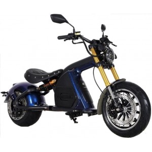 Elektrinis motoroleris M8S, 4000W, Li-ion, EEC mėlynas